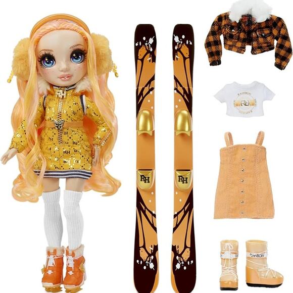 Rainbow High Winter Break Poppy Rowan – Orange Fashion Doll and Playset - Picture 6 of 6